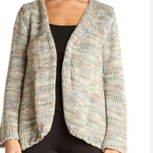 J. JILL BEIGE KNIT  CARDIGAN